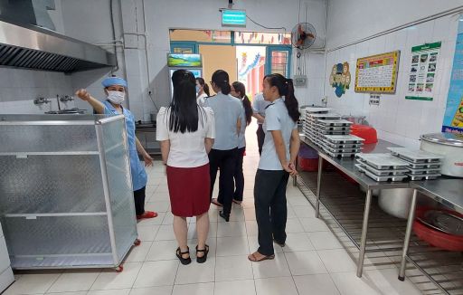 Đón đoàn kiểm tra An toàn thực phẩm ngày 16.10.2023