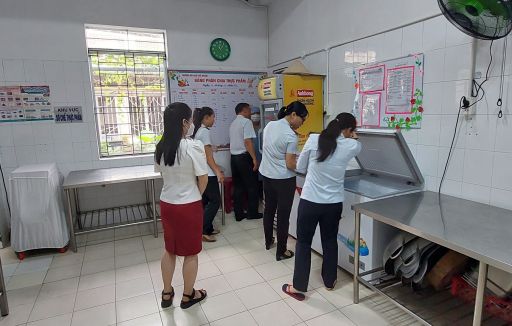 Đón đoàn kiểm tra An toàn thực phẩm ngày 16.10.2023